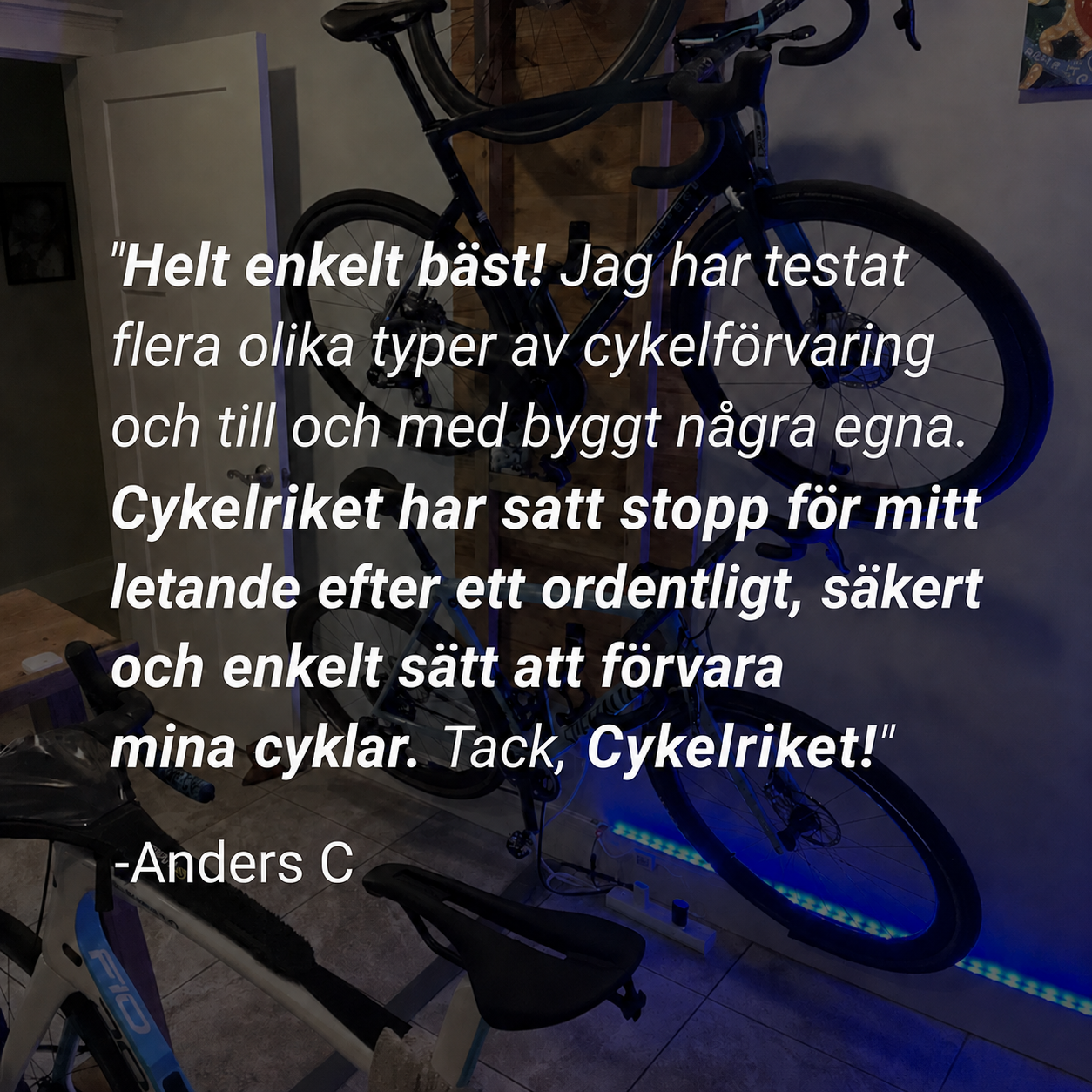Bikeriser™ – Väggmonterad cykelförvaring