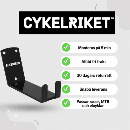 Bikeriser™ – Väggmonterad cykelförvaring