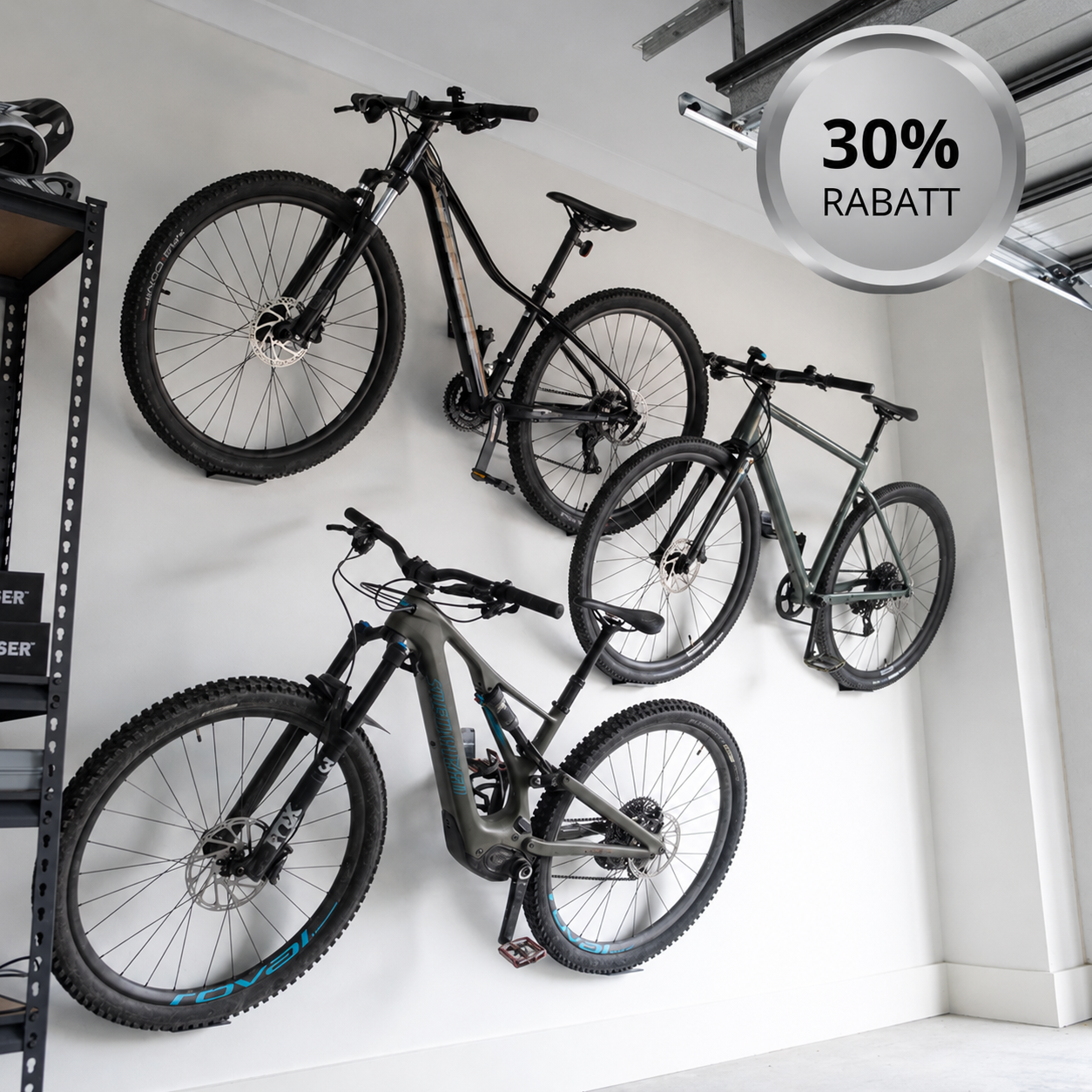 Bikeriser™ – Väggmonterad cykelförvaring